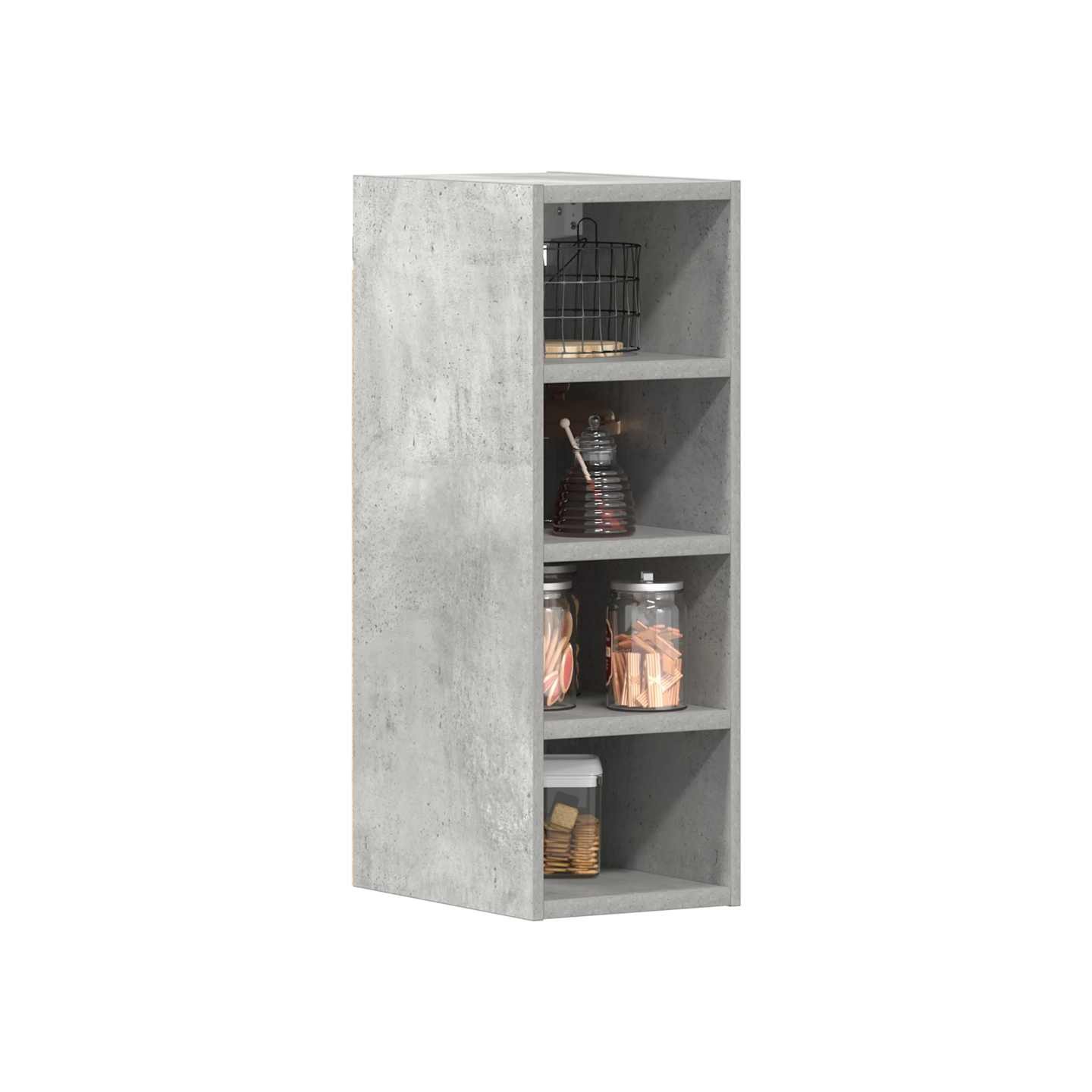 Armoire suspendue Riga gris béton 20x29,5x60 cm