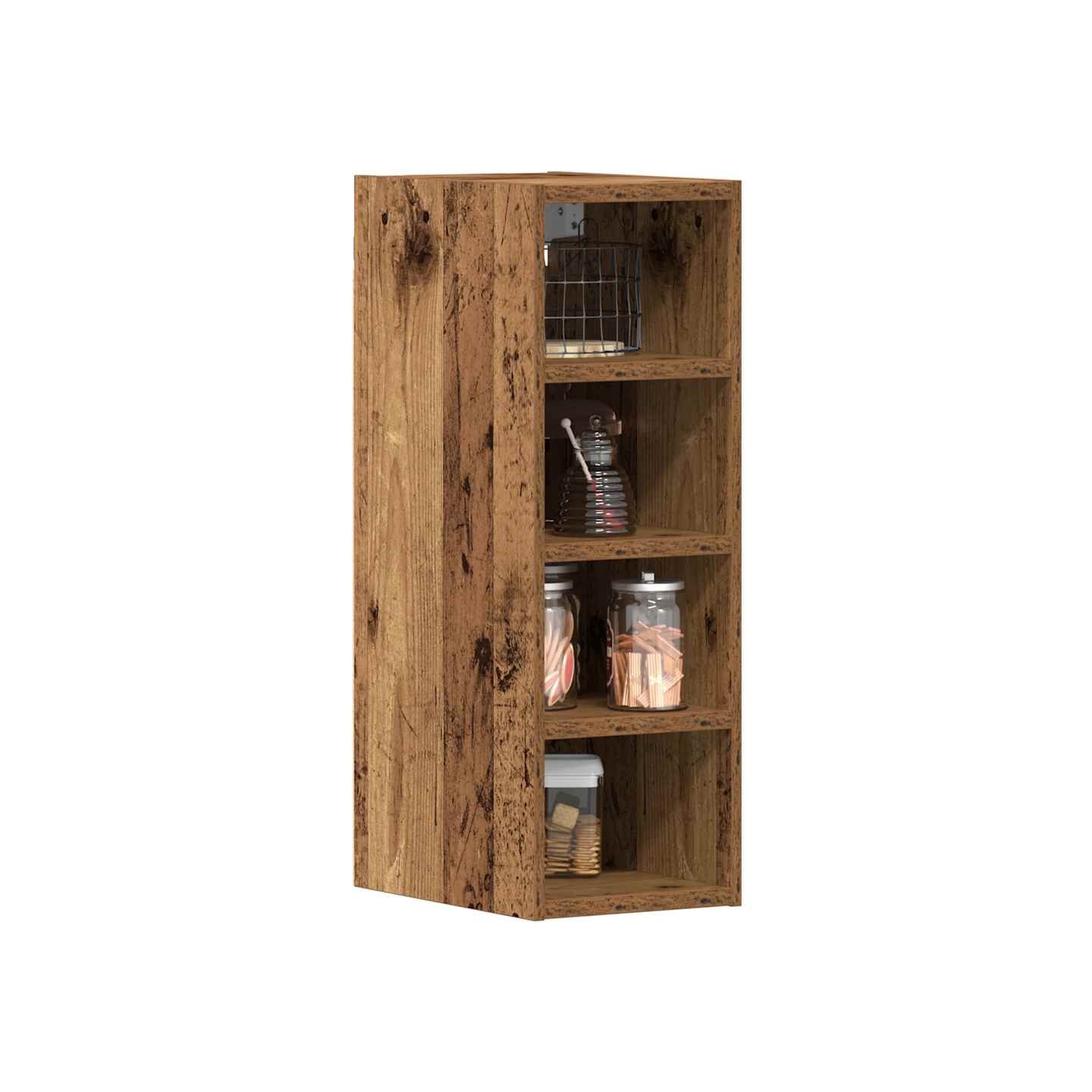 Armoire suspendue Riga bois ancien 20x29,5x60 cm