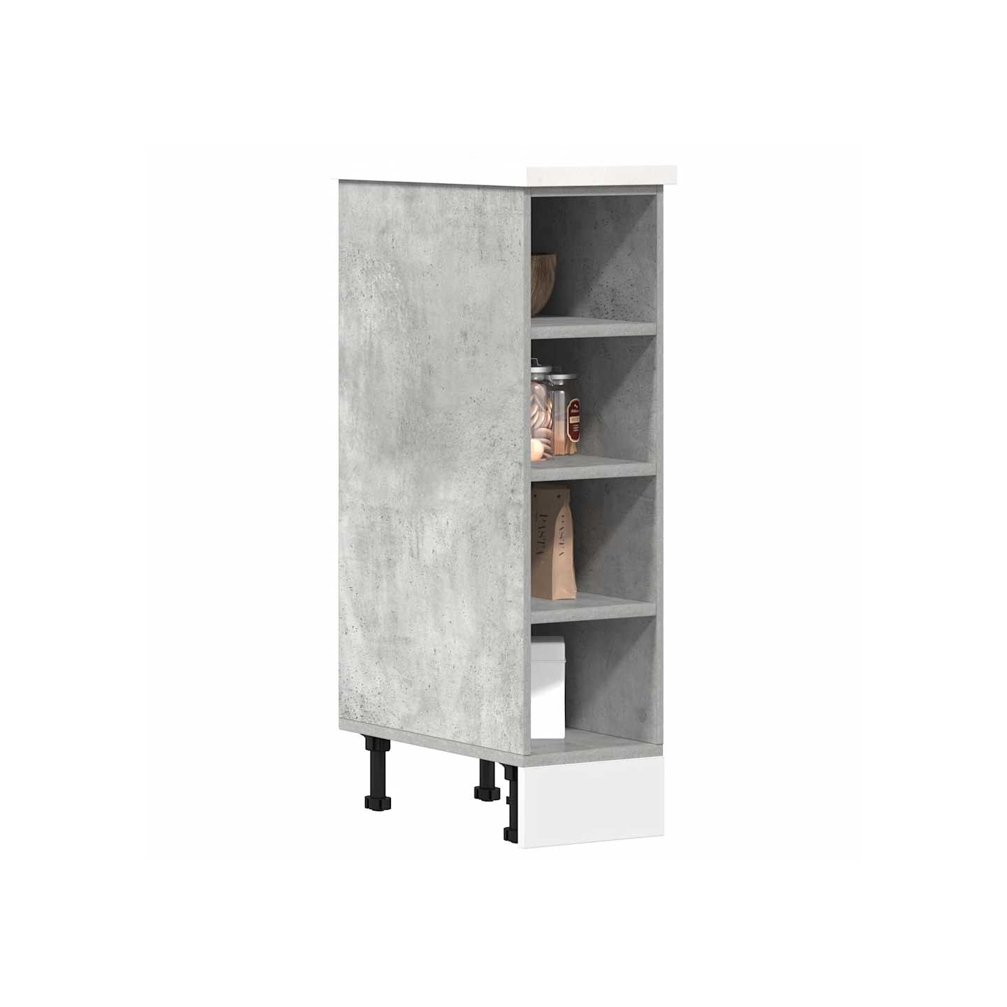 Meuble bas "Riga" Gris béton 20 x 44,5 x 81,5 cm Bois d'ingénierie