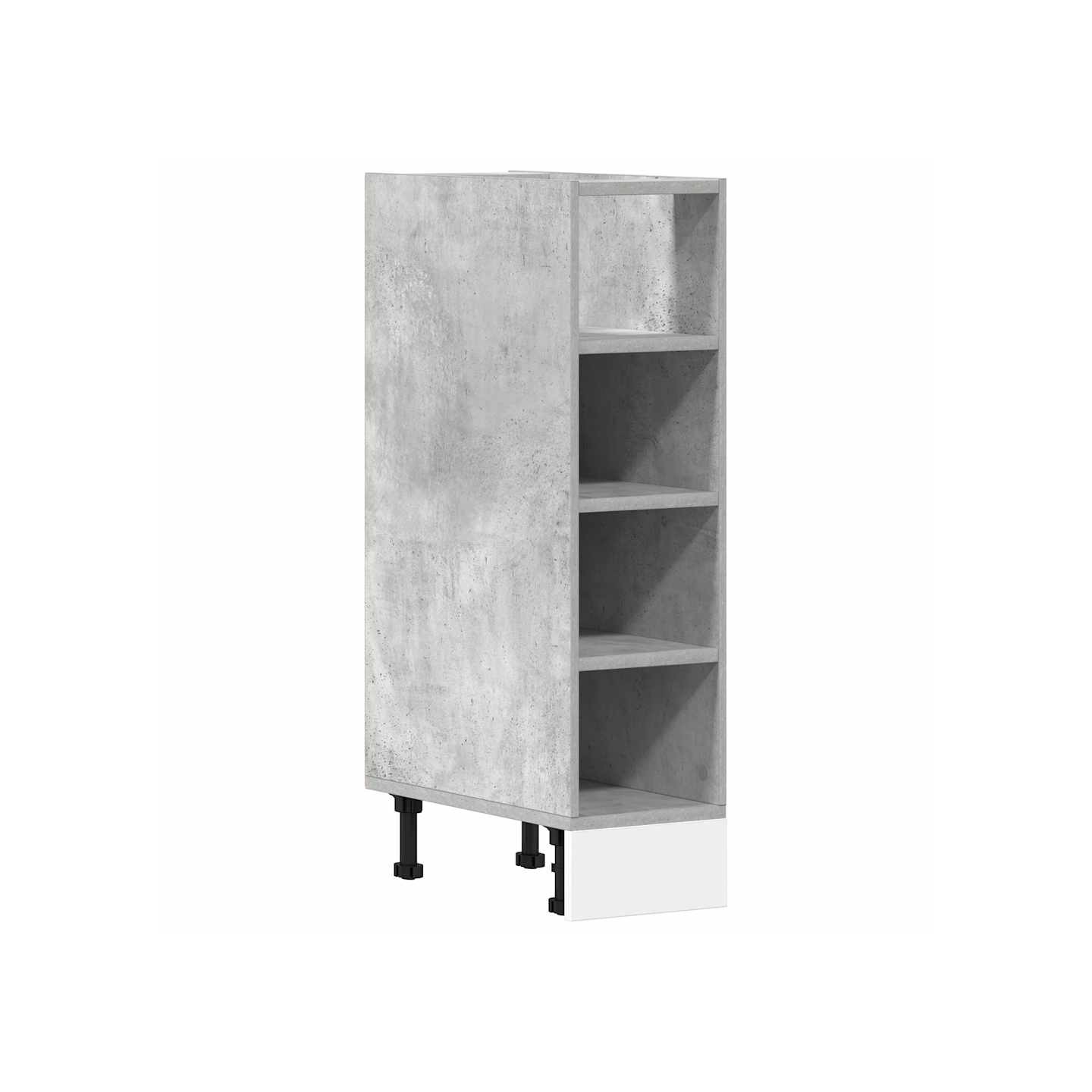 Meuble bas "Riga" Gris béton 20 x 44,5 x 81,5 cm Bois d'ingénierie
