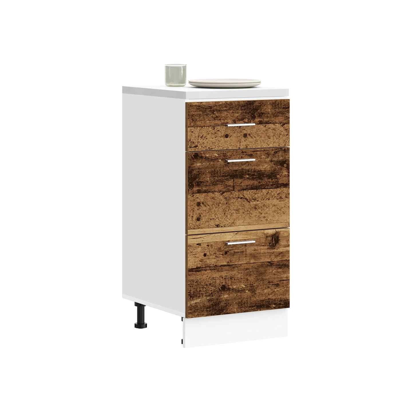 Meuble bas "Lyon" Bois ancien 40 x 46 x 81,5 cm Bois d'ingénierie