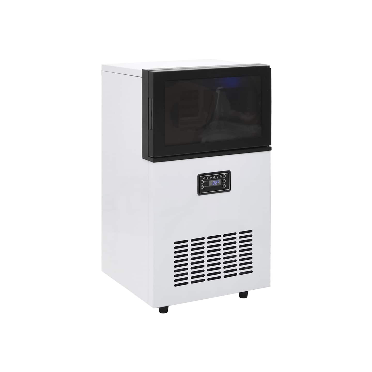 Appareil à glaçons noir et blanc 45 kg / 24 h