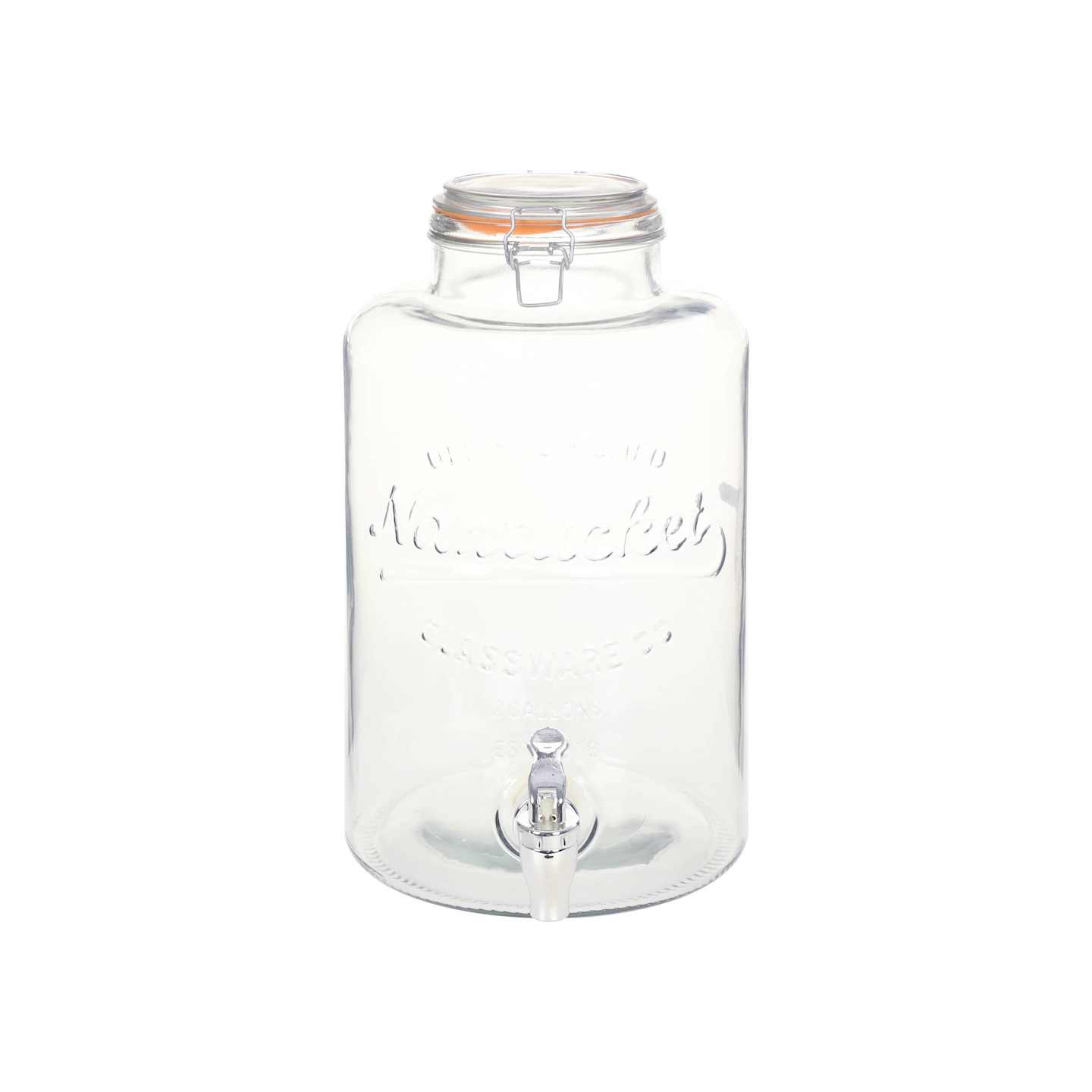 Distributeur d'eau XXL avec robinet Transparent 8 L Verre
