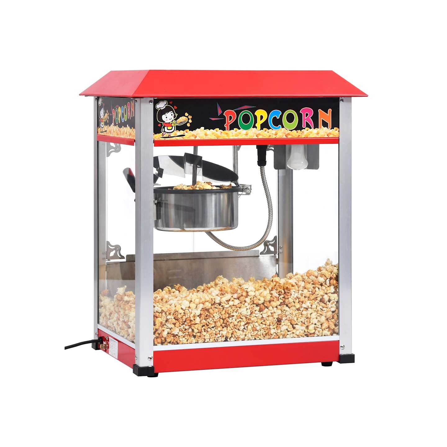Machine à pop-corn avec pot de cuisson en téflon 1400 W