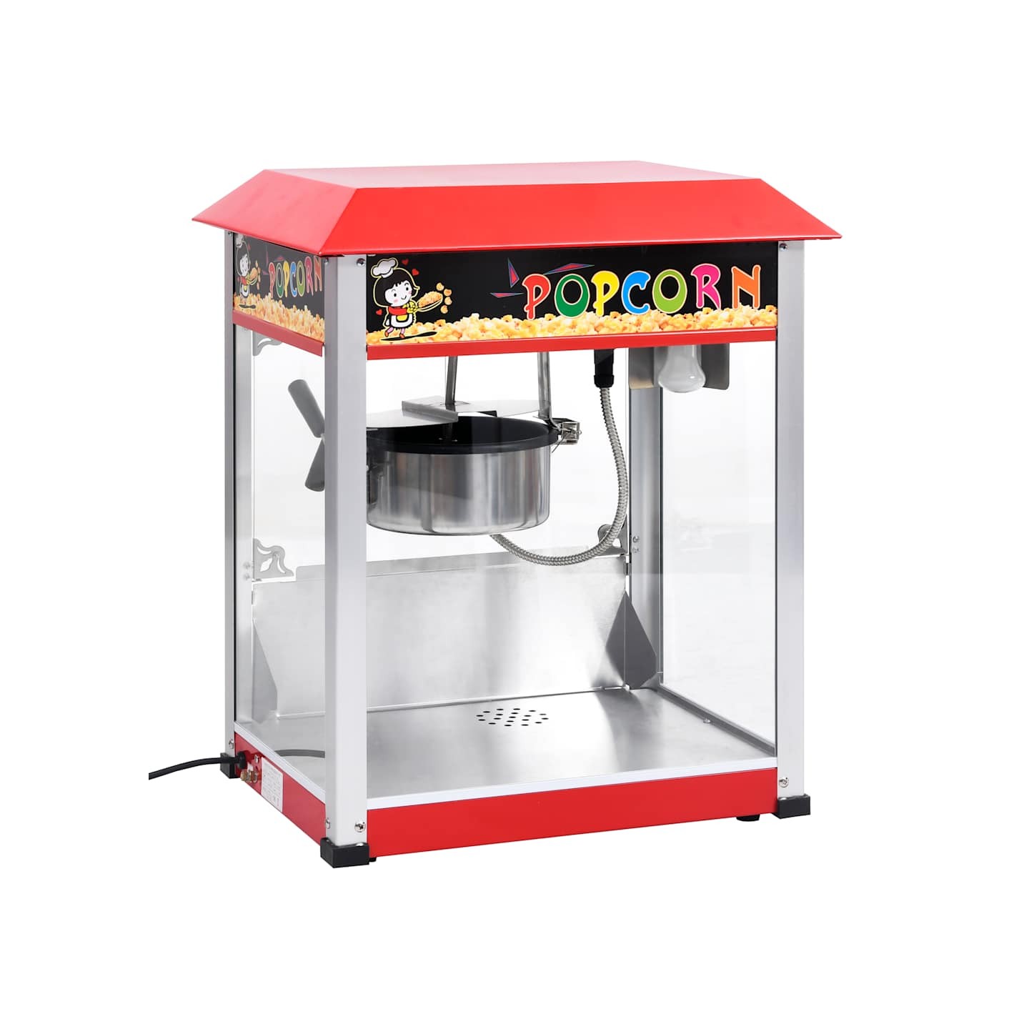 Machine à pop-corn avec pot de cuisson en téflon 1400 W