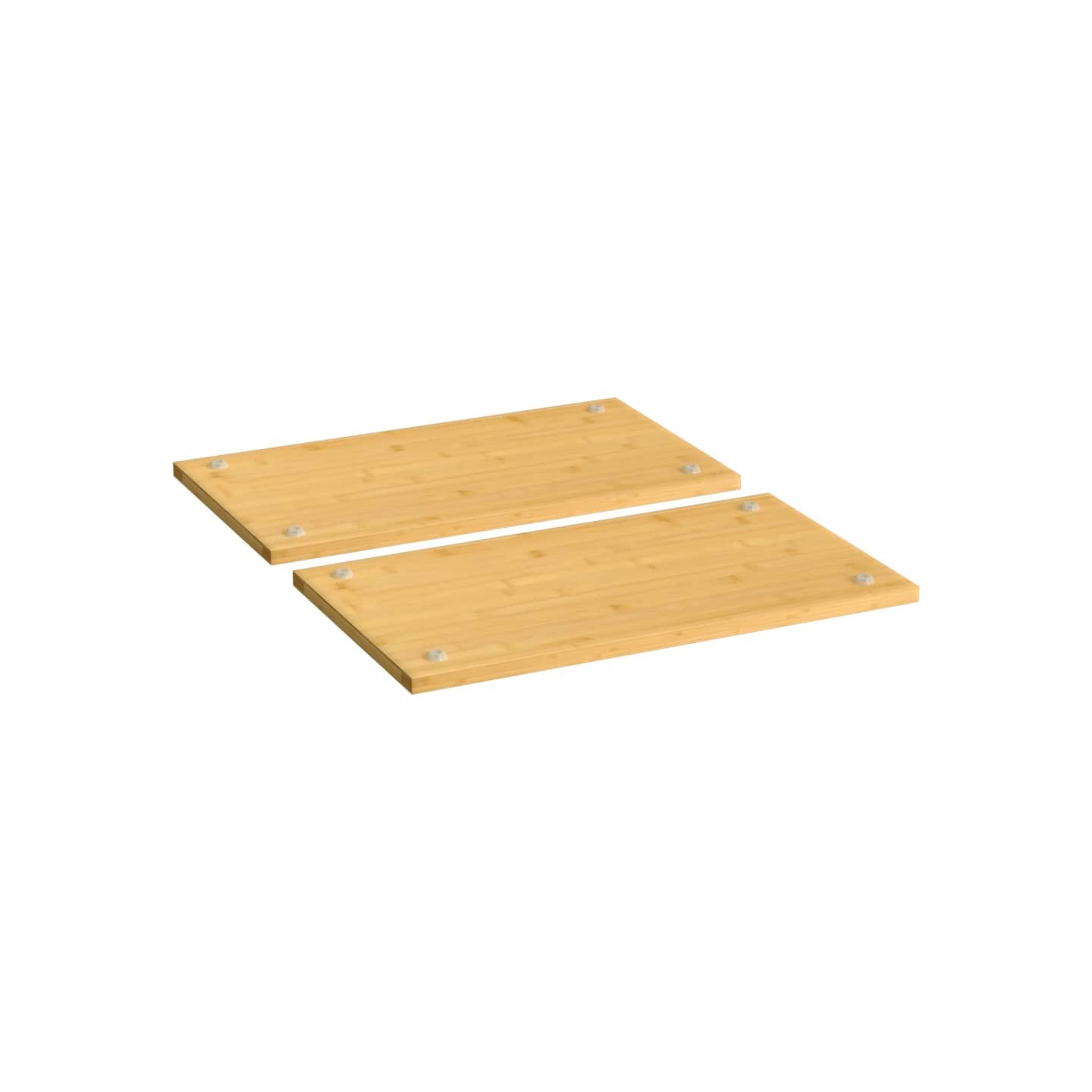 Couvercles de cuisinière 2 pcs 50x28x1,5 cm bambou