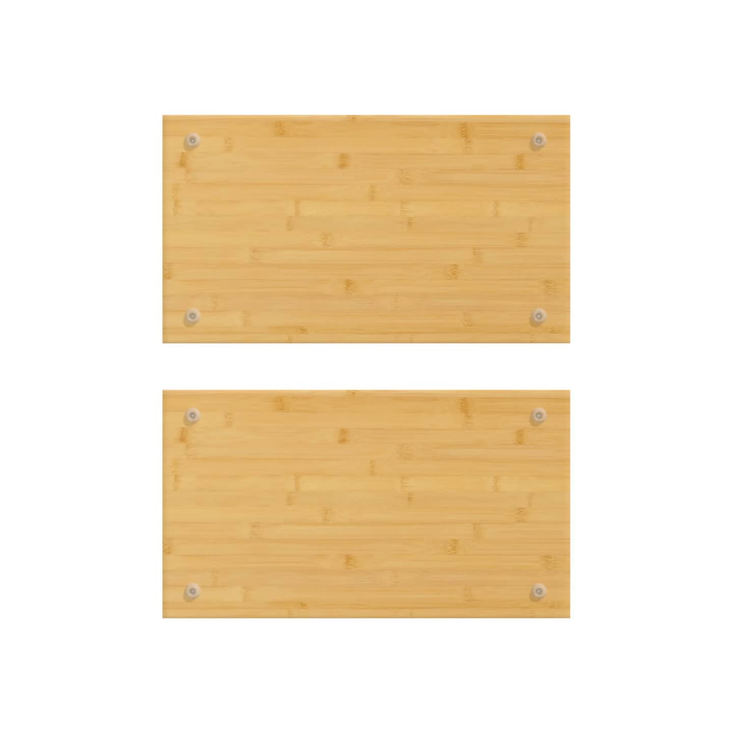 Couvercles de cuisinière 2 pcs 50x28x1,5 cm bambou