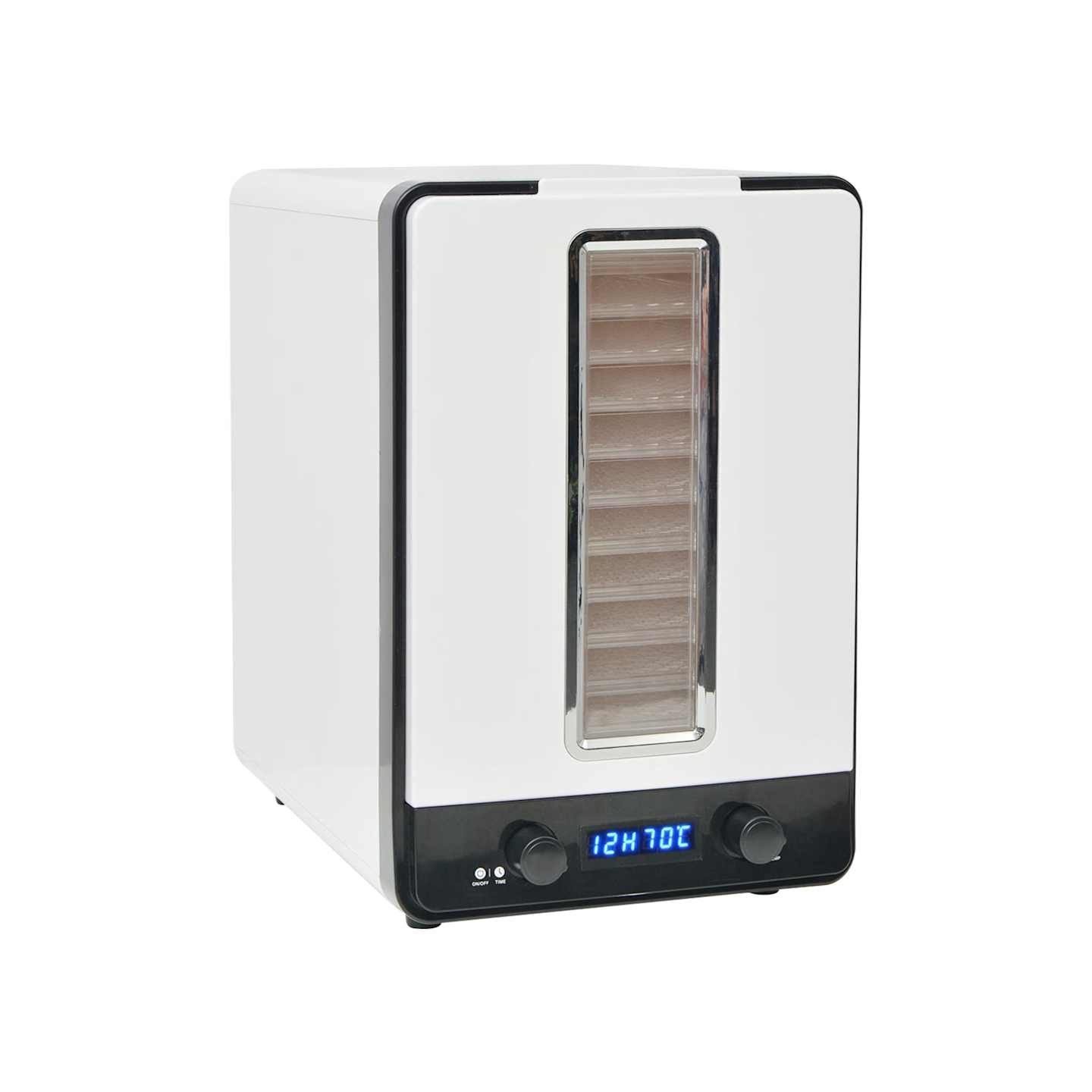 Déshydrateur alimentaire avec 10 plateaux 550 W Blanc