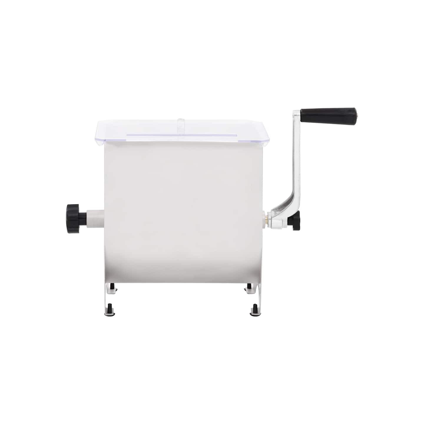 Mélangeur de viande manuel avec couvercle Argenté Inox
