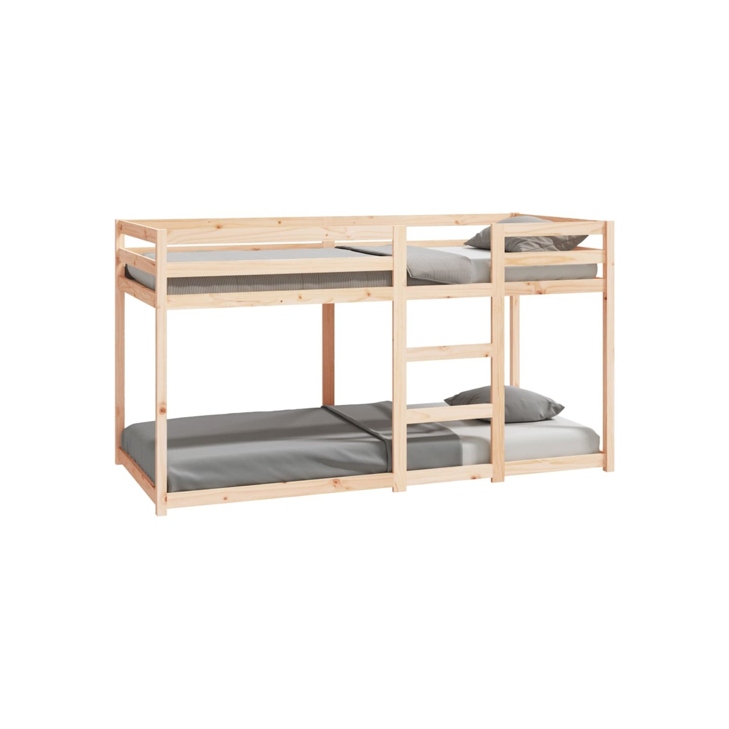 Lit superposé sans matelas 90x200 cm bois de pin massif