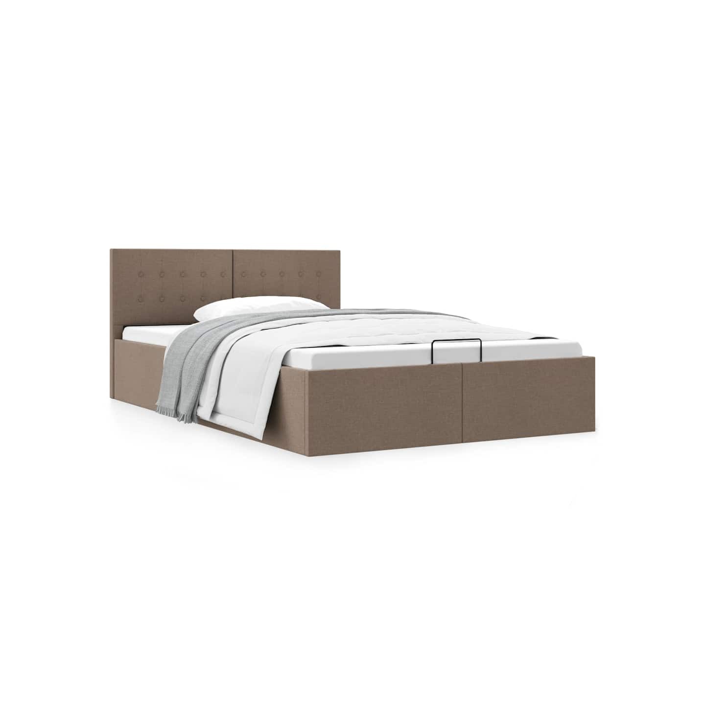 Cadre de lit à rangement hydraulique sans matelas 140x200 cm