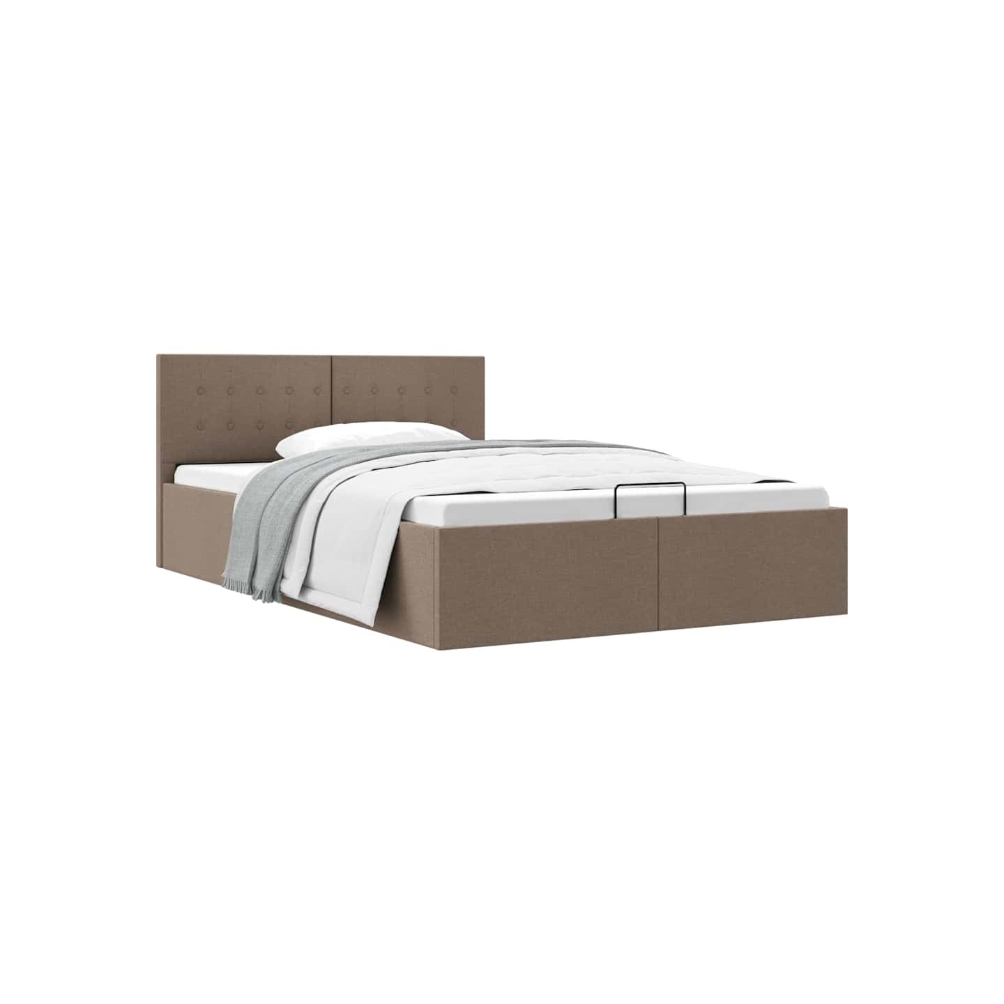 Cadre de lit à rangement hydraulique sans matelas 140x200 cm