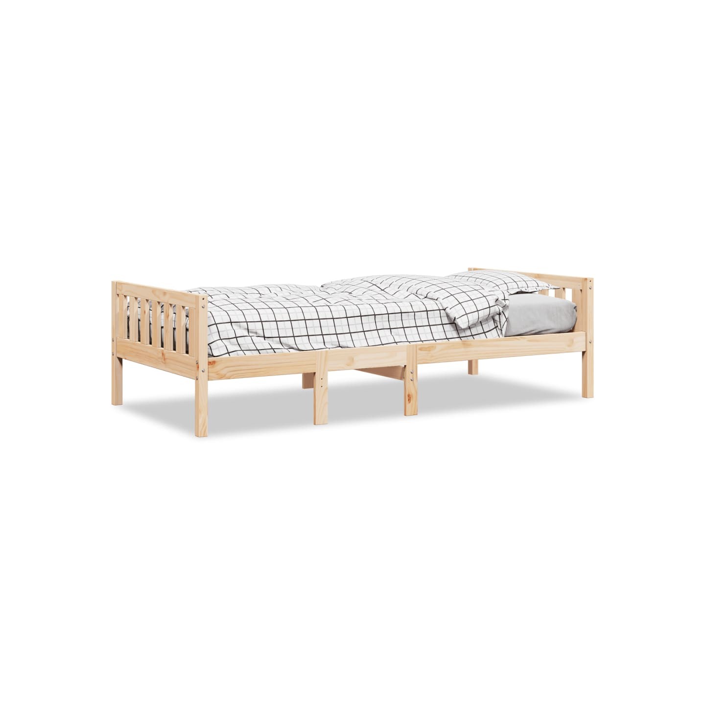 Lit pour enfants sans matelas 80x200 cm bois de pin massif