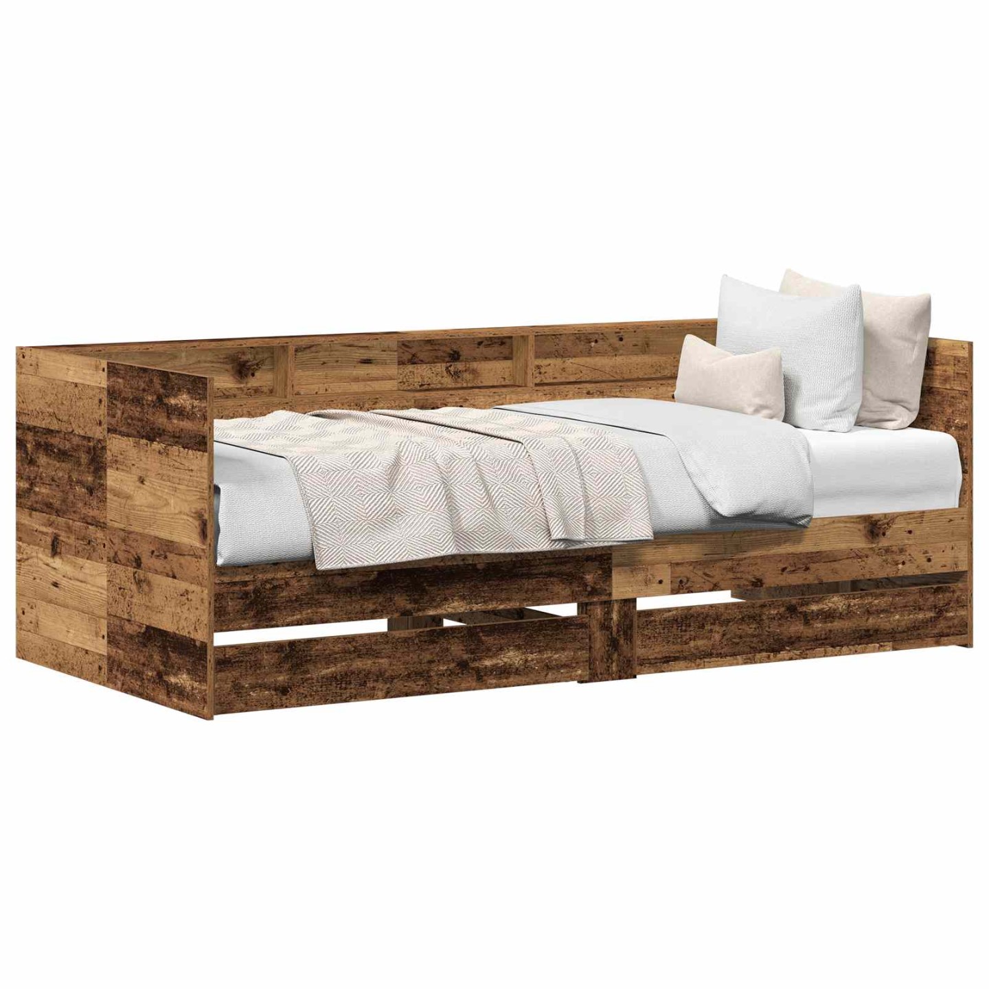 Lit d'appoint Bois Ancien 90 x 190 cm Bois d'ingénierie