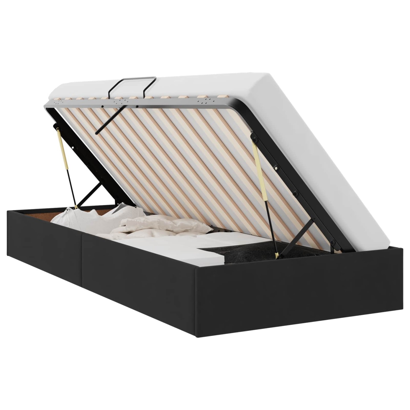 Cadre de lit ottoman Noir 90 x 200 cm Velours