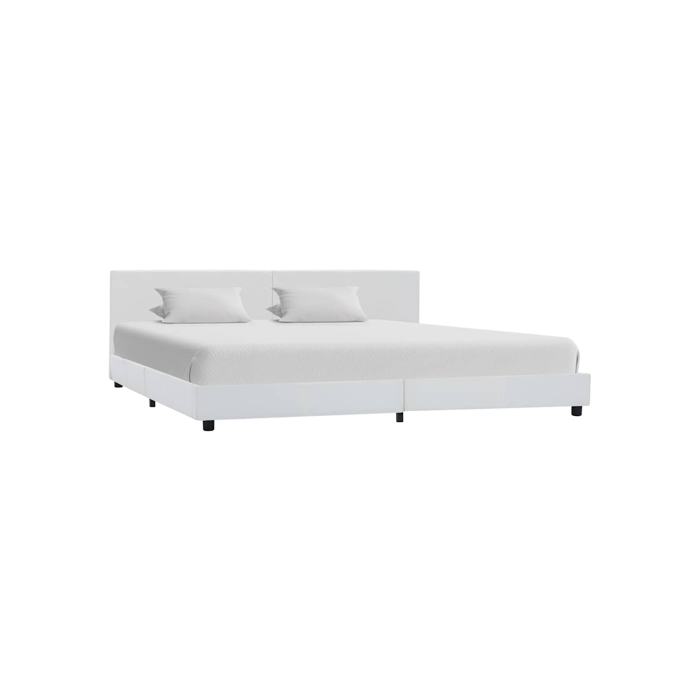 Cadre de lit Blanc Similicuir 180x200 cm