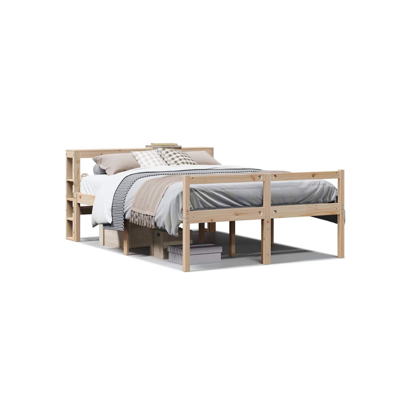 Lit pour personne âgée avec tête de lit sans matelas 120x200 cm
