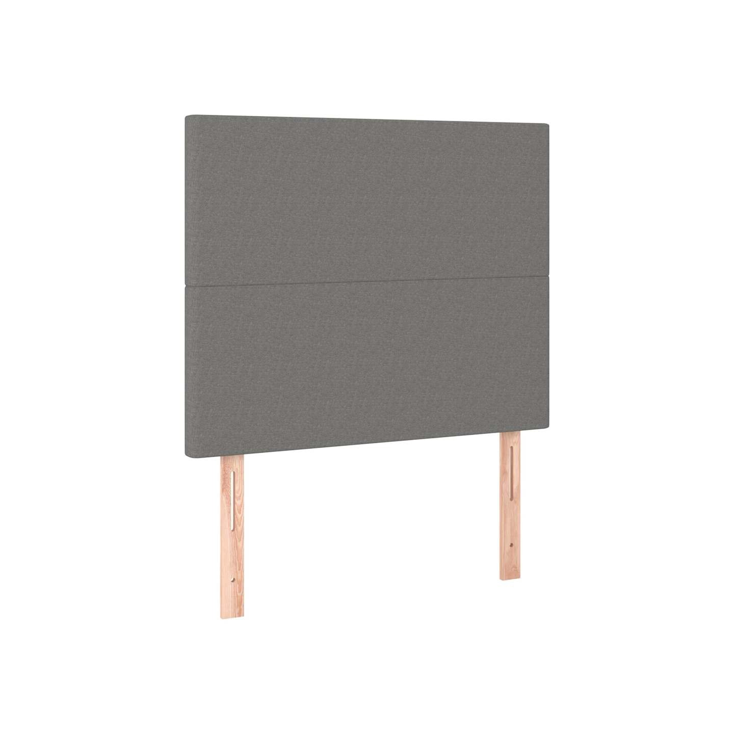 Tête de lit Gris foncé 90x5x118/128 cm Tissu