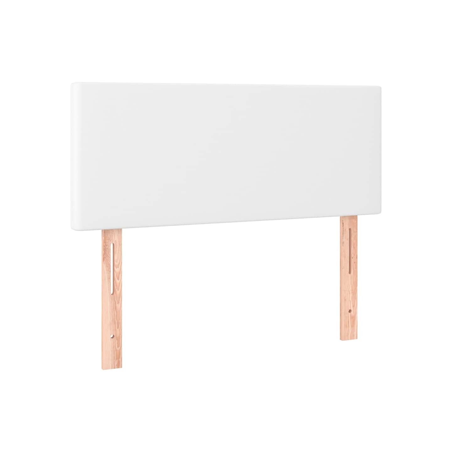 Tête de lit Blanc 100x5x78/88 cm Similicuir