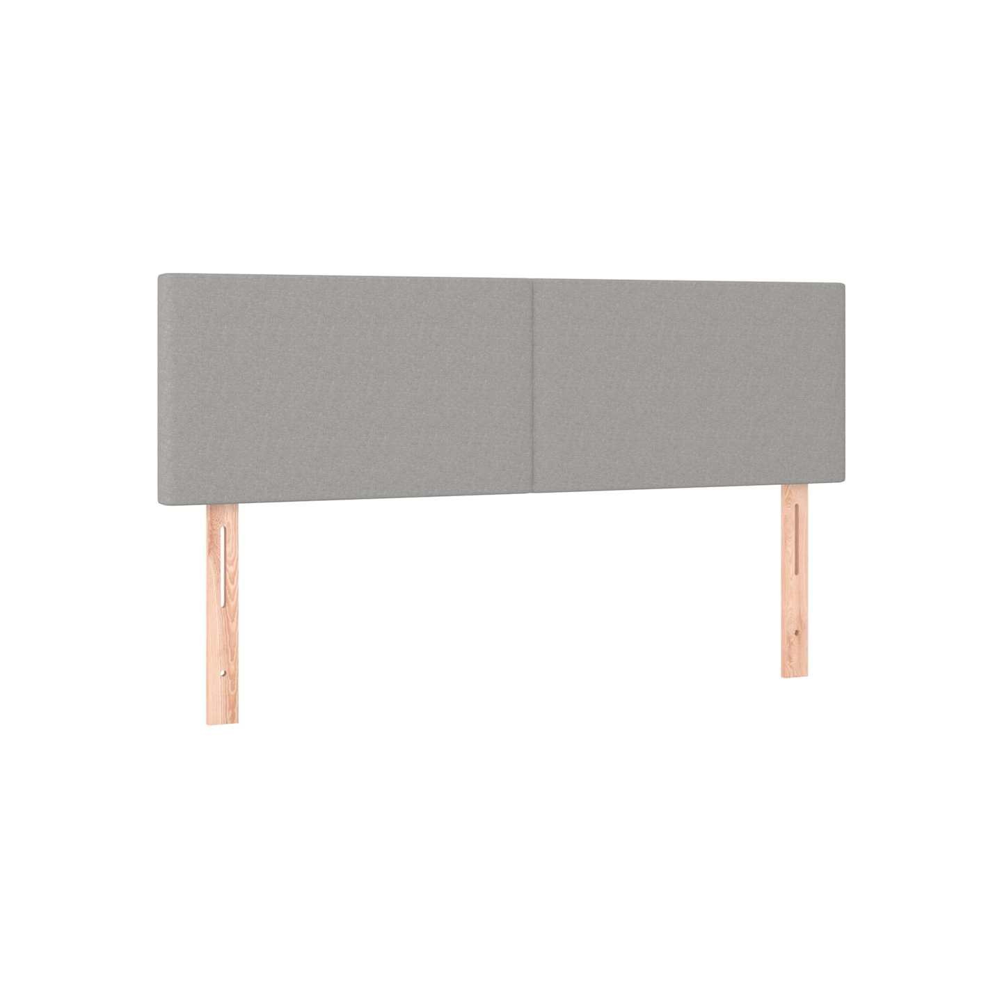 Têtes de lit Gris clair 144x5x78/88 cm Tissu