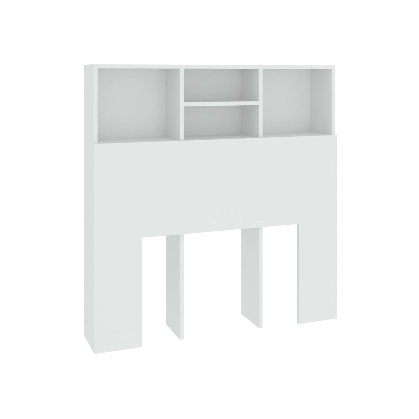 Armoire de tête de lit Blanc 100x19x103,5 cm