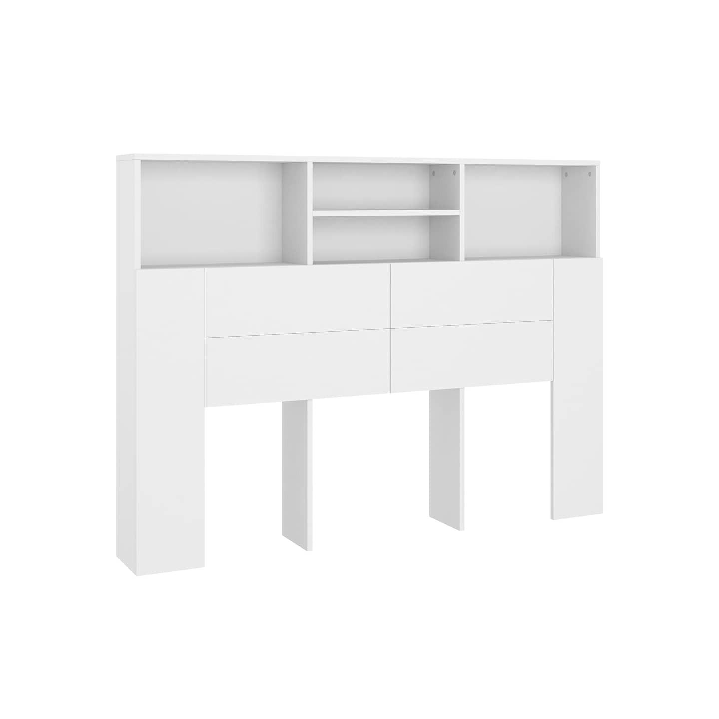 Armoire à tête de lit Blanc 140x19x103,5 cm