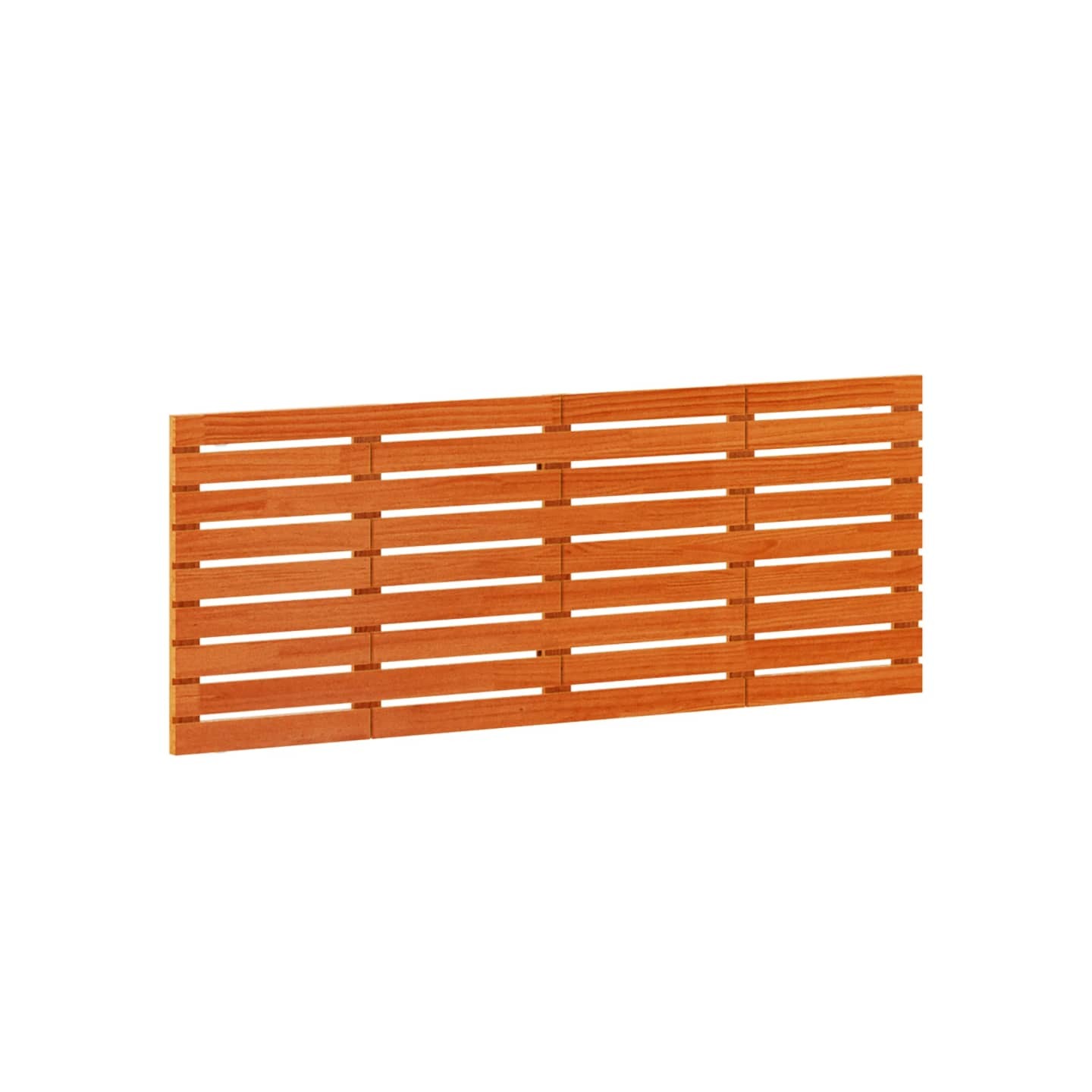 Tête de lit murale marron 166x3x63 cm Bois massif de pin