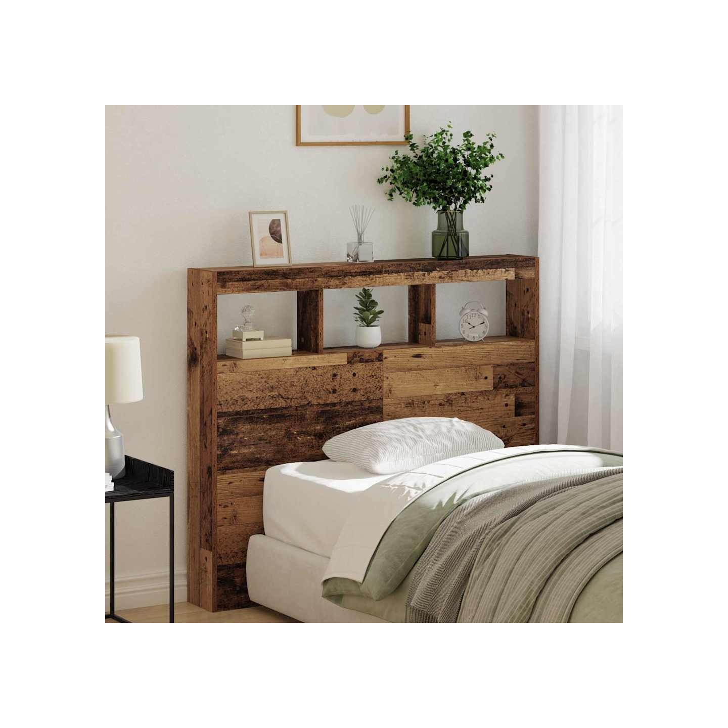 Tête de lit Bois ancien Bois d'ingénierie