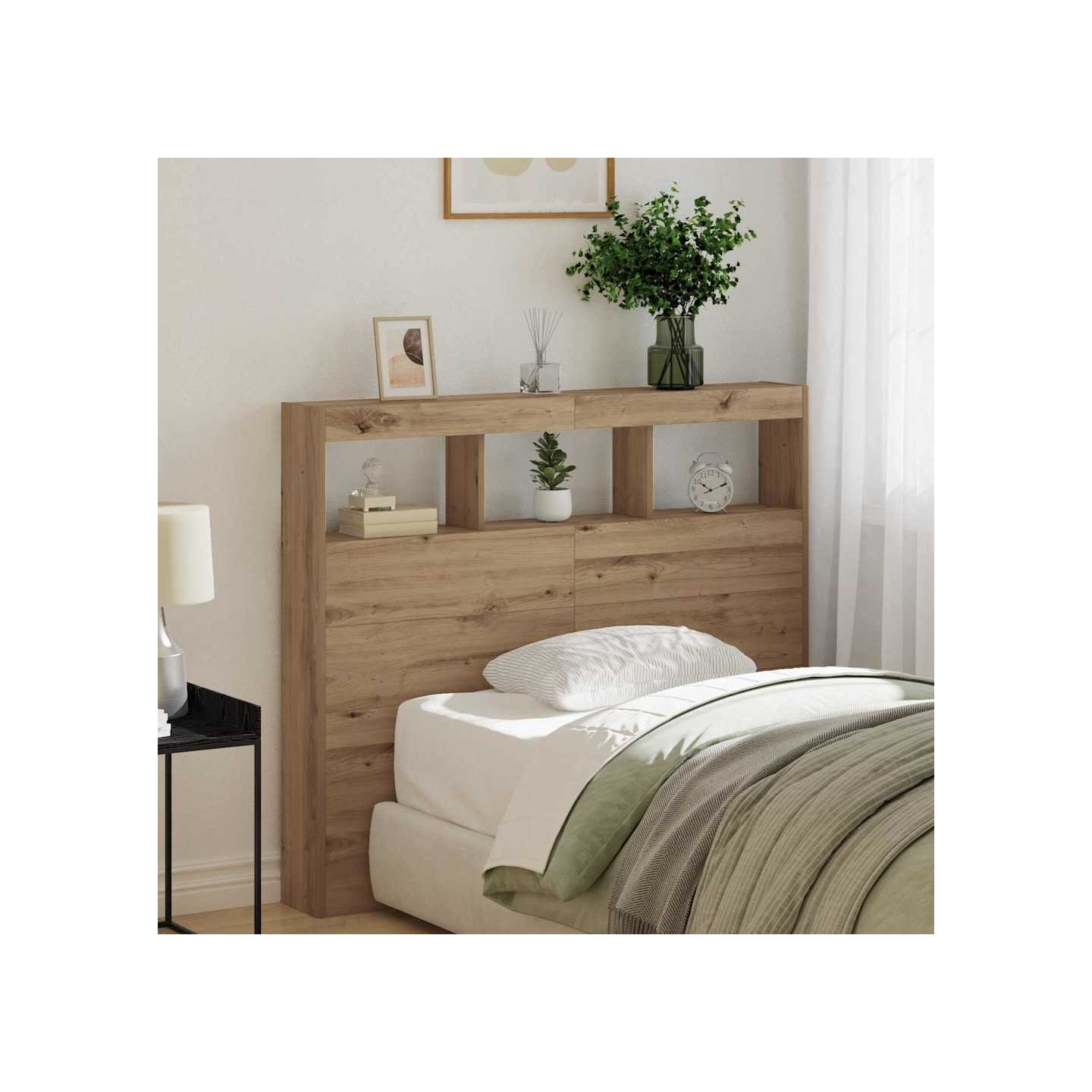 Tête de lit Chêne artisanal Bois d'ingénierie