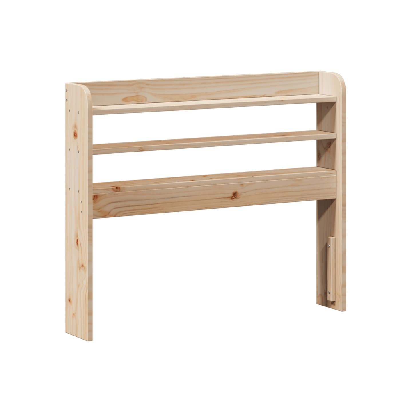 Tête de lit avec étagères 75 cm bois massif de pin