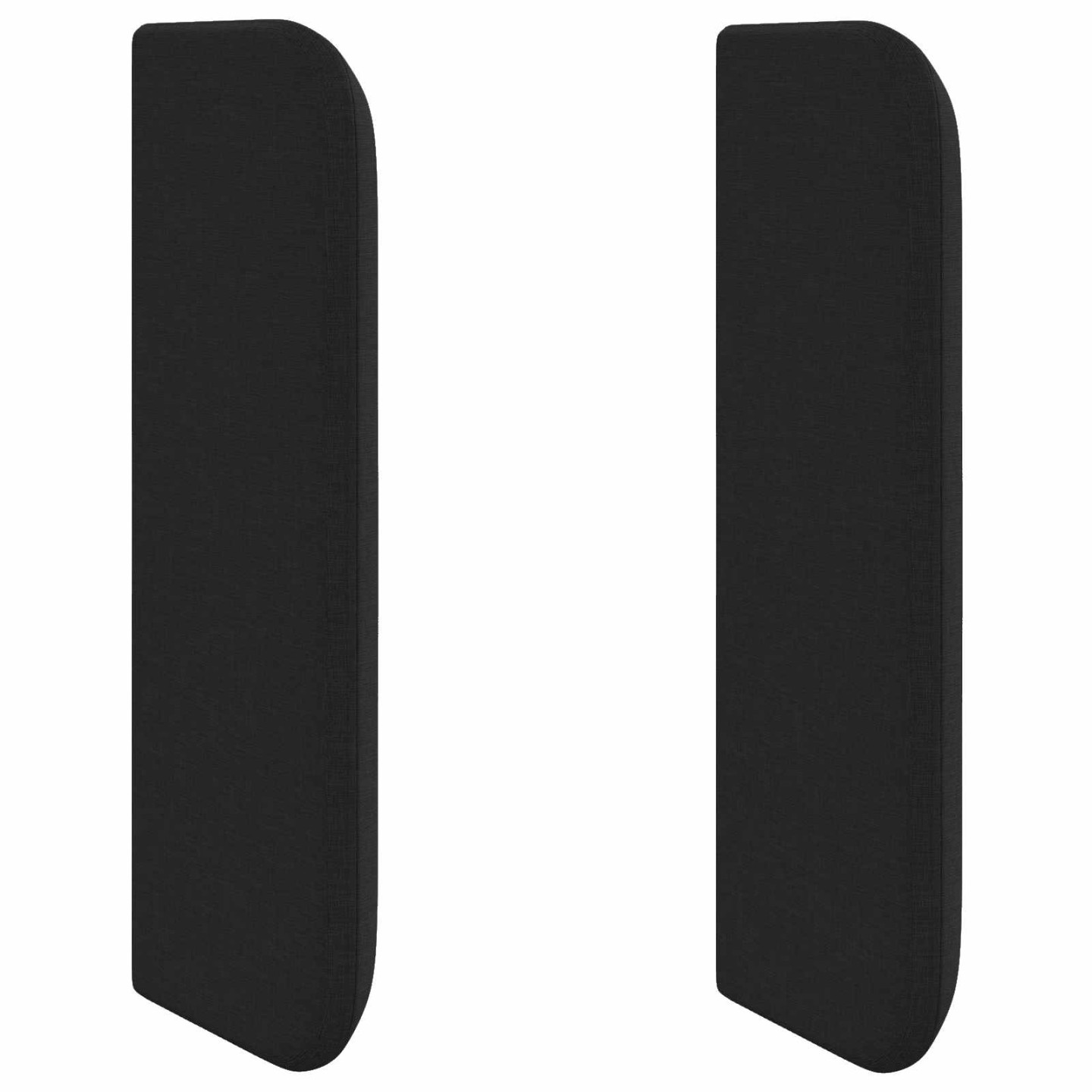 Tête de lit Noir tissu