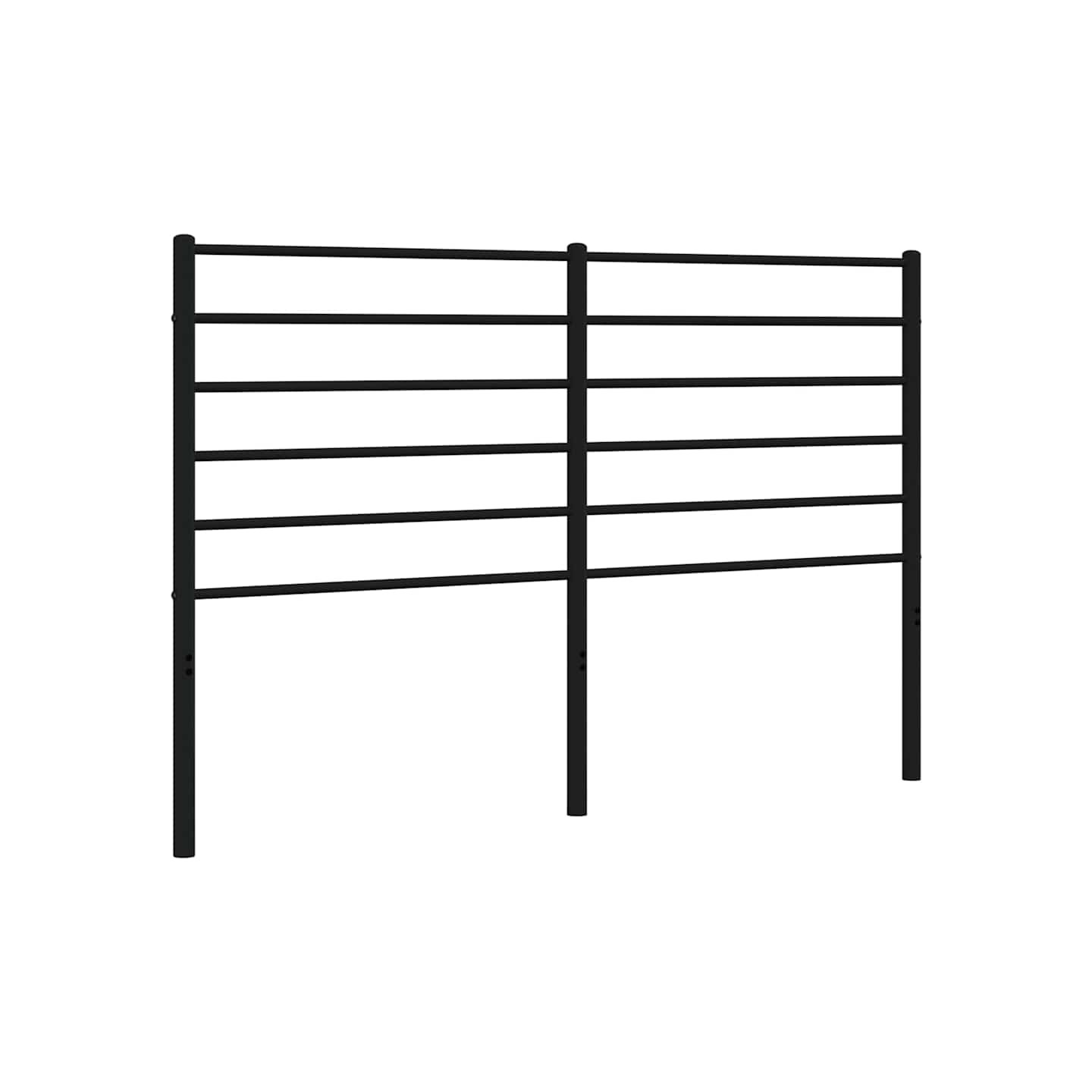 Tête de lit de remplacement métal noir 135 cm