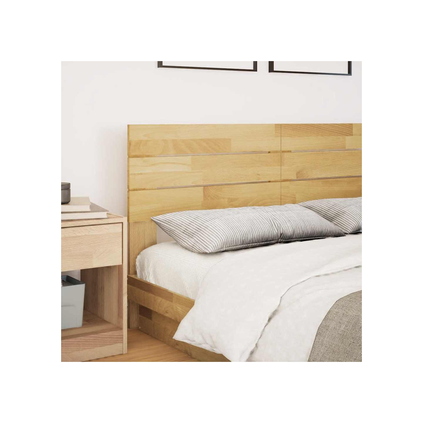 Tête de lit 140 cm en bois massif de chêne