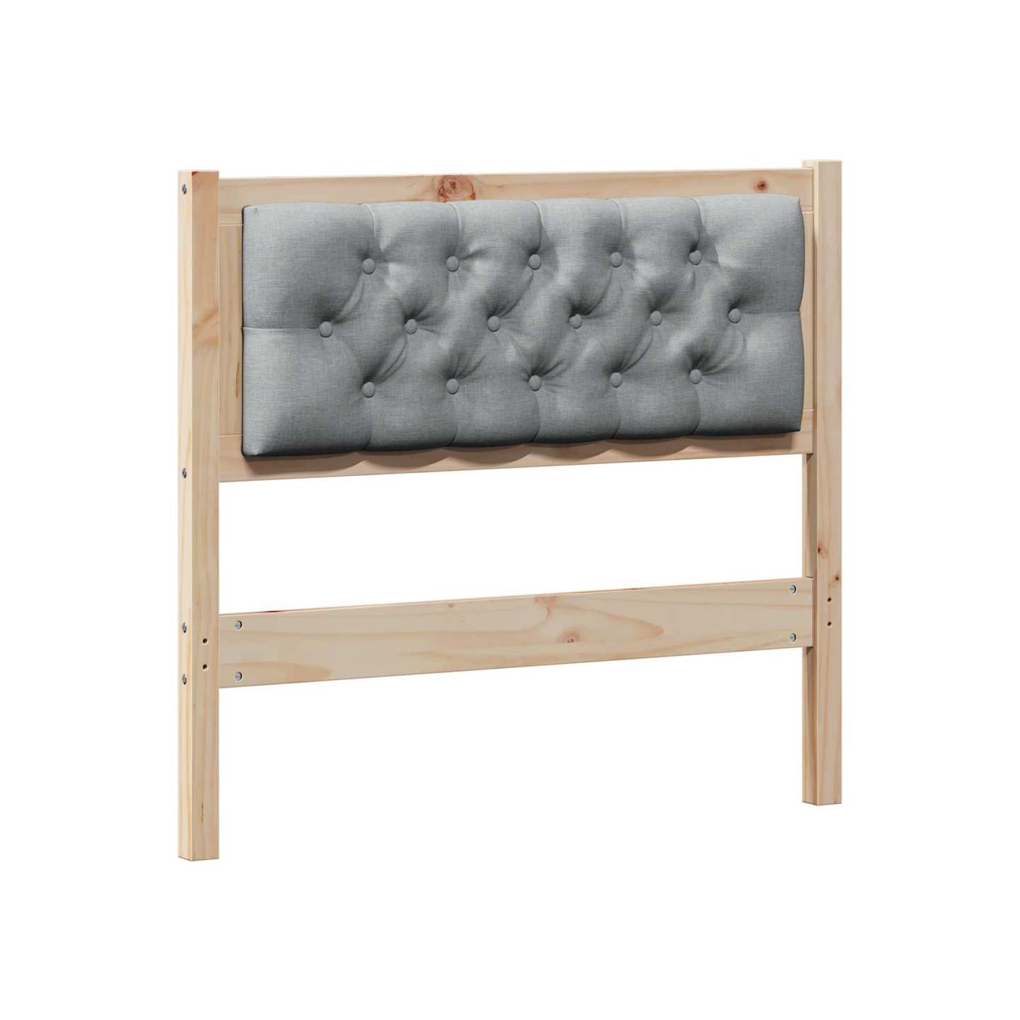 Tête de lit Autre Marron et gris clair 90 cm Bois massif en pin