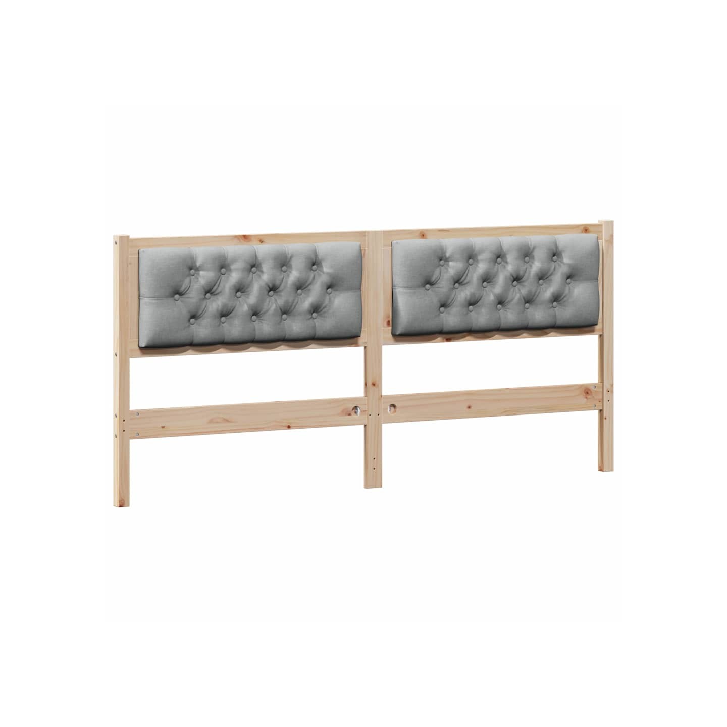 Tête de lit Marron et gris clair 180 cm Bois massif en pin