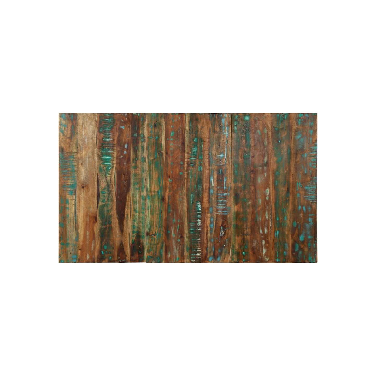 Tête de lit multicolore 140 cm bois massif récupération