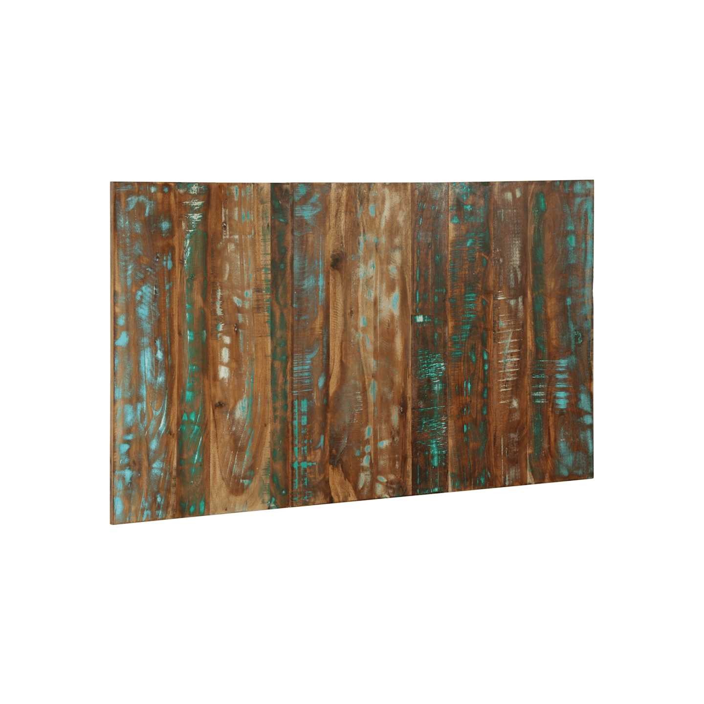 Tête de lit multicolore 140 cm bois massif récupération