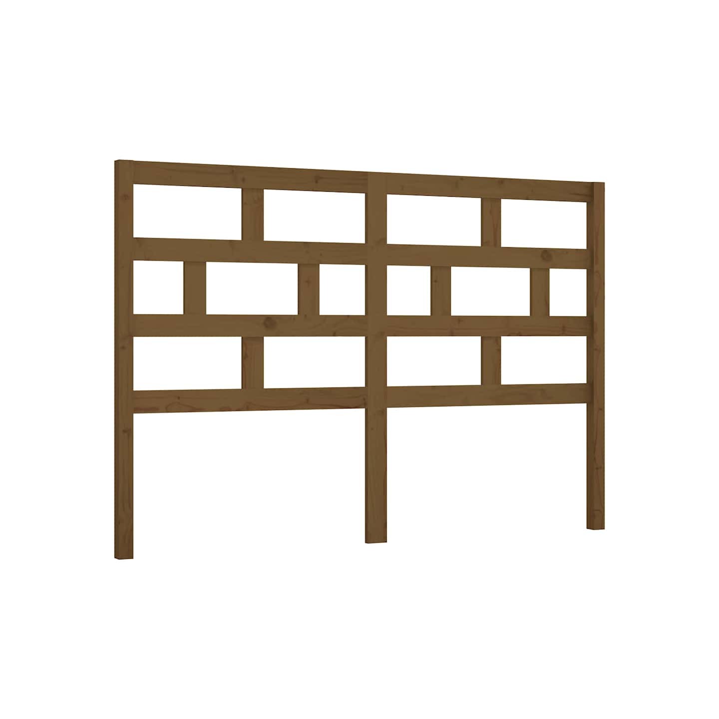 Tête de lit Marron miel 166x4x100 cm Bois massif de pin