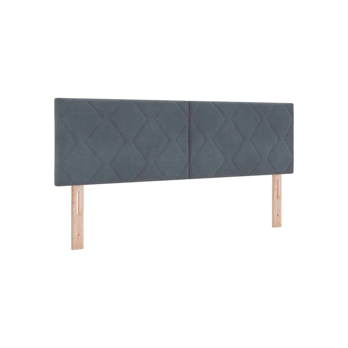 Tête de lit LED Gris foncé 160 cm Velours
