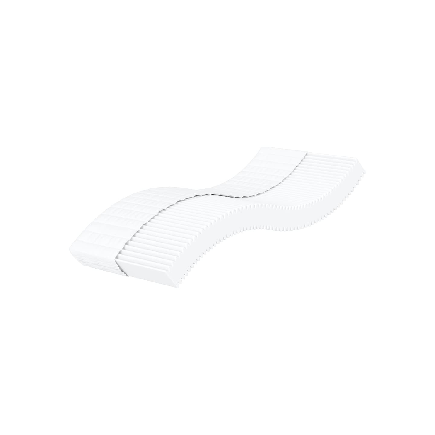 Matelas en mousse blanc 90x190 cm dureté H2 H3