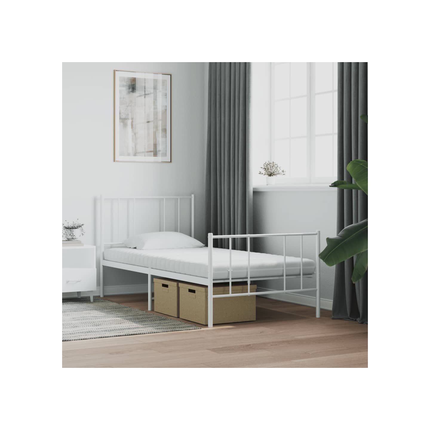 Matelas en mousse 2 pcs blanc 90x200 cm 7 zones dureté 20 ILD