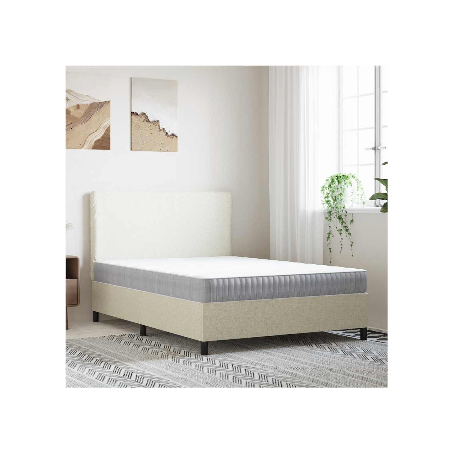 Matelas à ressorts ensachés moyen 140x200 cm