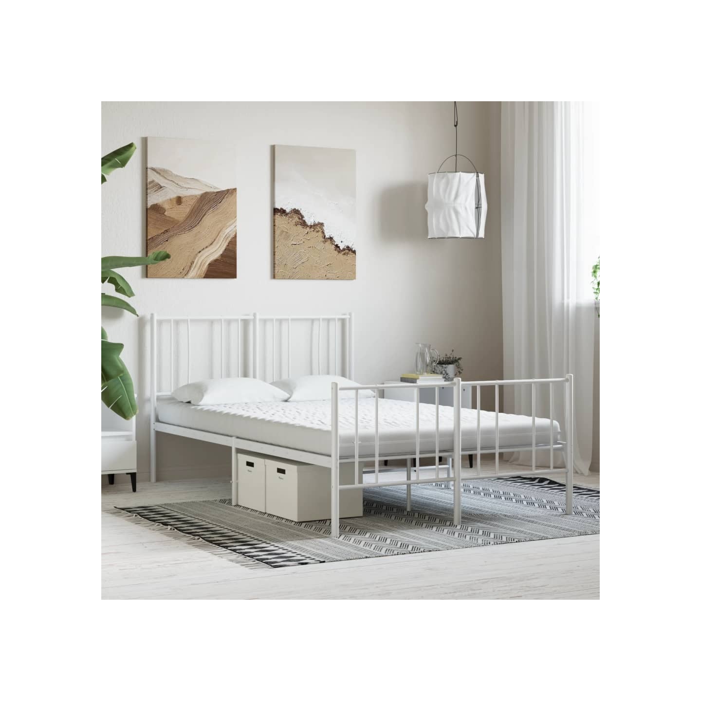 Matelas en mousse blanc 140x190 cm 7 zones dureté 20 ILD