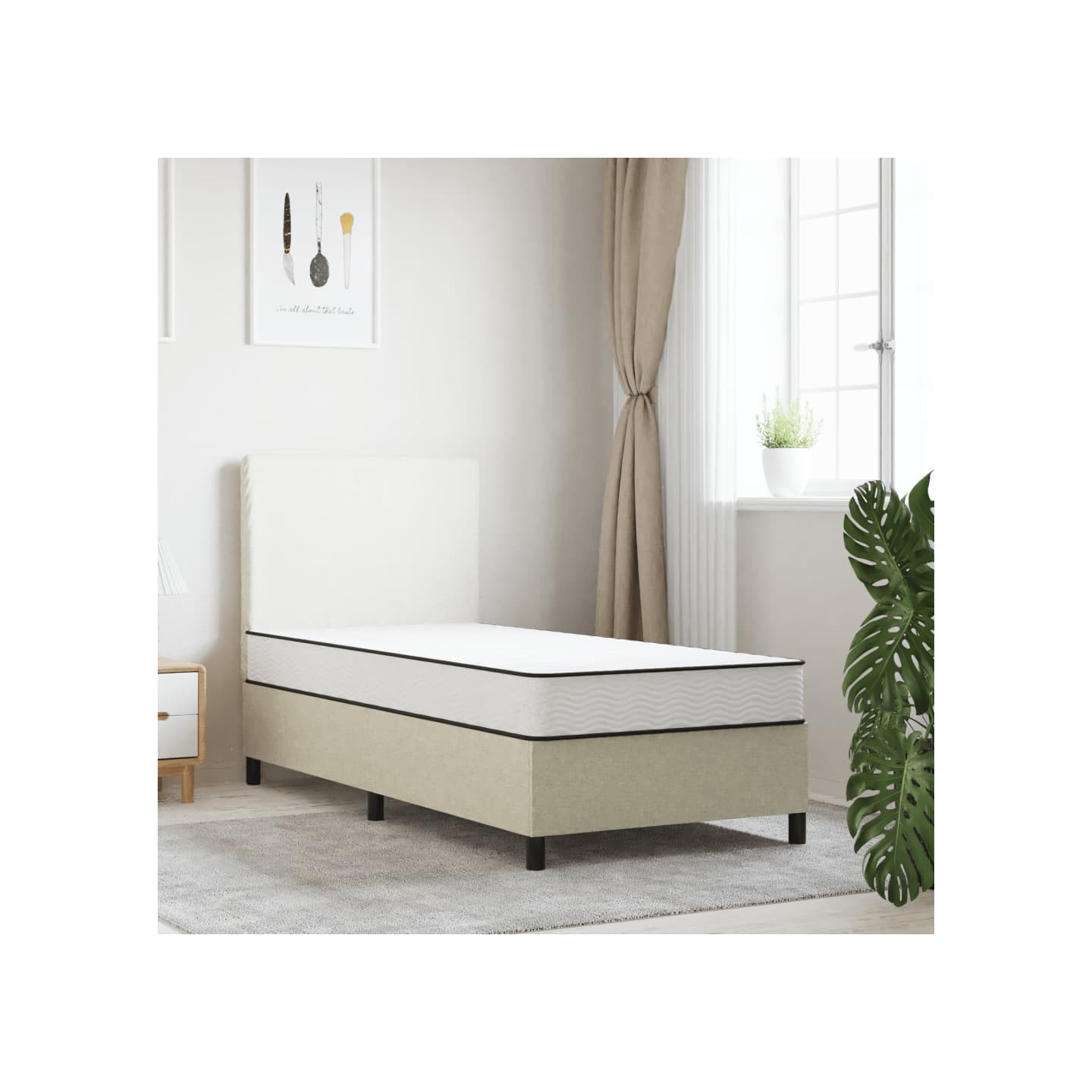 Matelas à ressorts bonnell moyen 70x200 cm