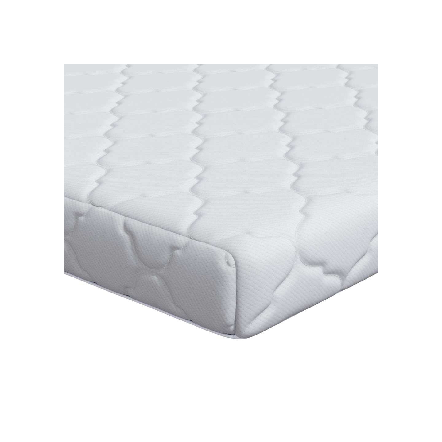 Matelas Blanc 80 x 200 cm Tissu jacquard