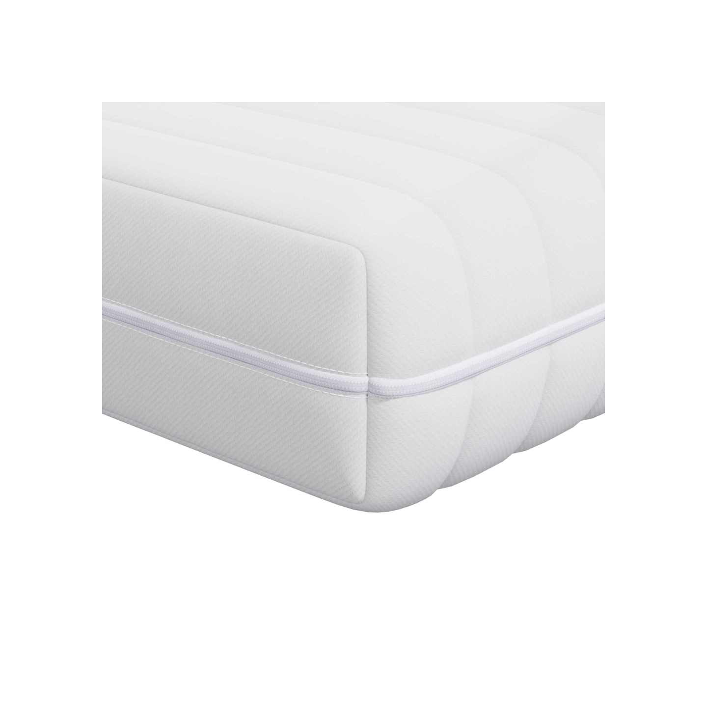 Matelas avec Couche de Coco Moyennement ferme 80 x 160 cm Blanc