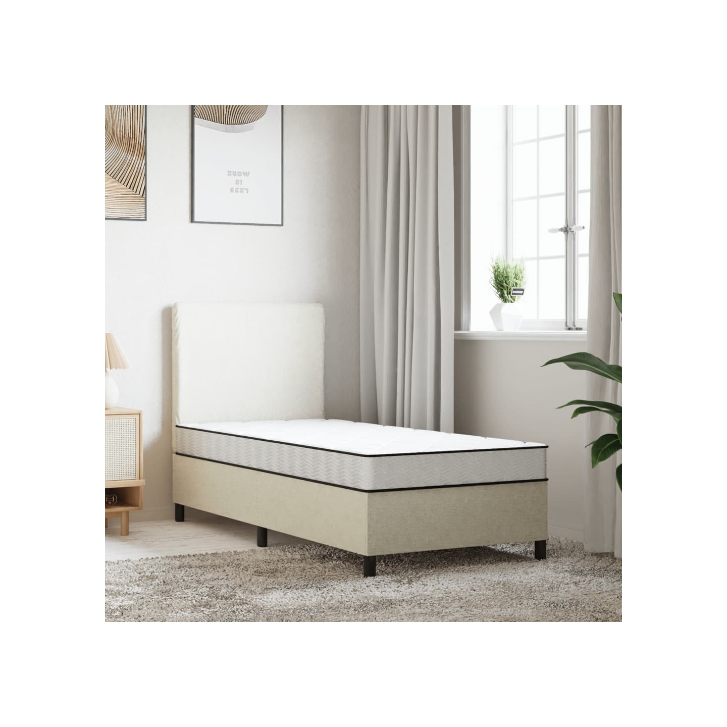Matelas en mousse moyennement doux 70x200 cm
