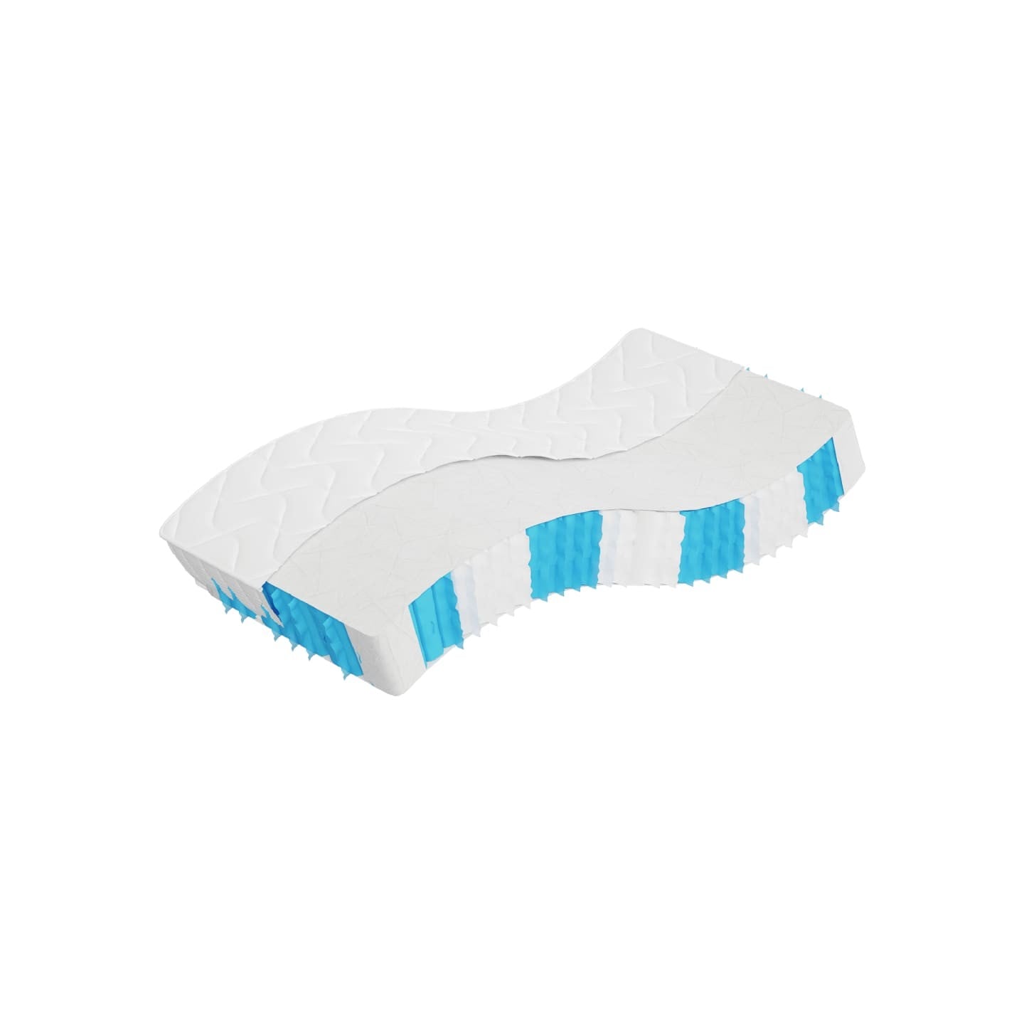 Matelas à ressorts ensachés dureté moyenne 90x200 cm