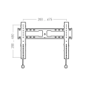Support TV mural inclinable Erard 046260 40-100" 120 kg | Nimestore