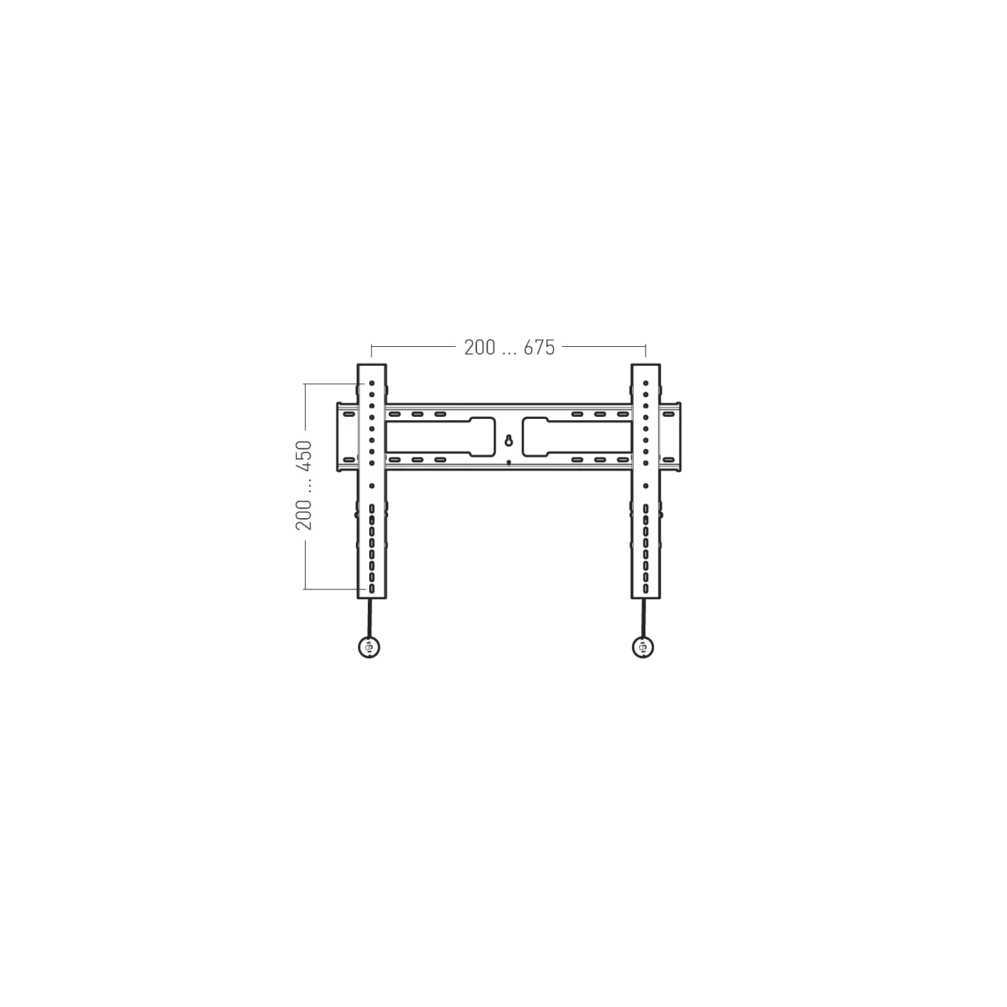 Support TV mural inclinable Erard 046260 40-100" 120 kg | Nimestore
